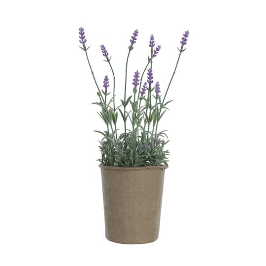 Hello Honey® 13.5" Faux Lavender Plant in Paper Pot